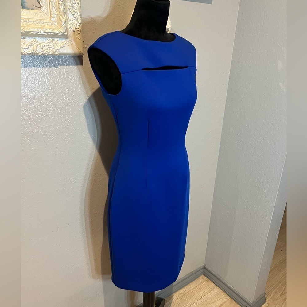 Calvin Klein  Blue Sleeveless Shift Dress